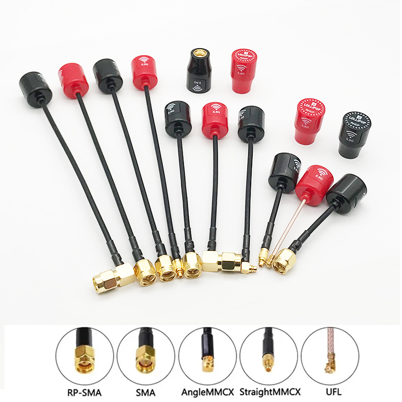 Drone Racing Antenna - ใหม่ Lollipop 4 ขนาดเล็กและไฟแช็ก 5.8G 2.5dBi